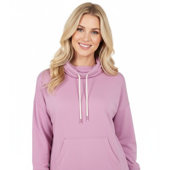 Southern Tide Tops - Southern Tide Pullover Cowl Neck Pullover Pink Pima Cotton Size Large Athleisure